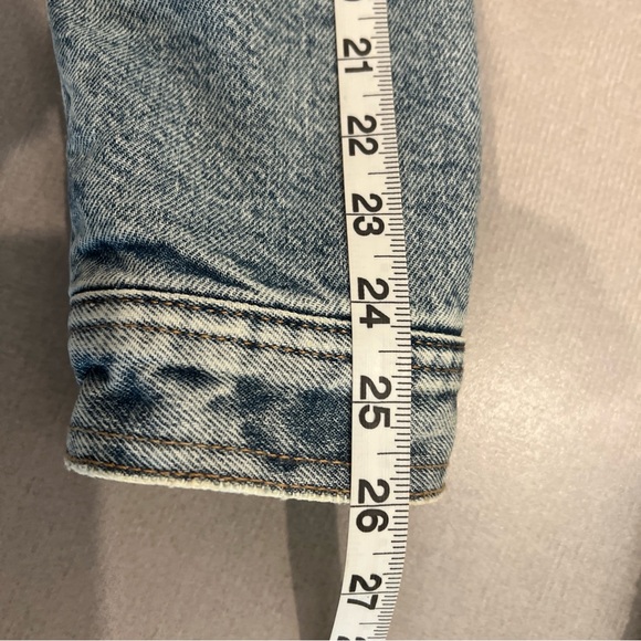 Aeropostale Blue Denim Jacket with Cream Sherpa Lining excellent - Picture 6 of 8